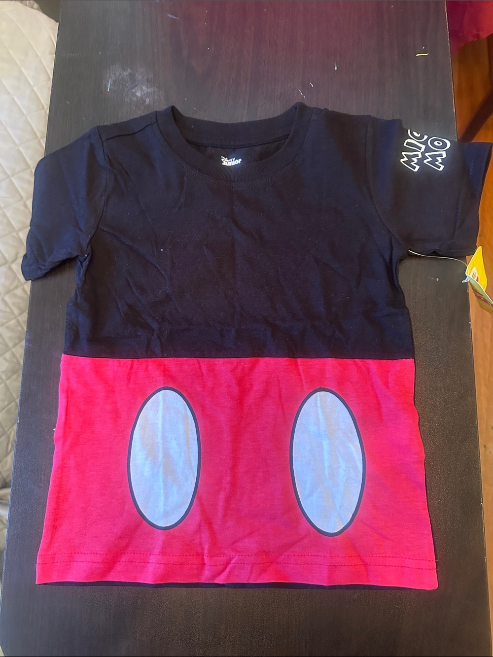 Disney Kids Two-Tone Black and Red Mickey Tee